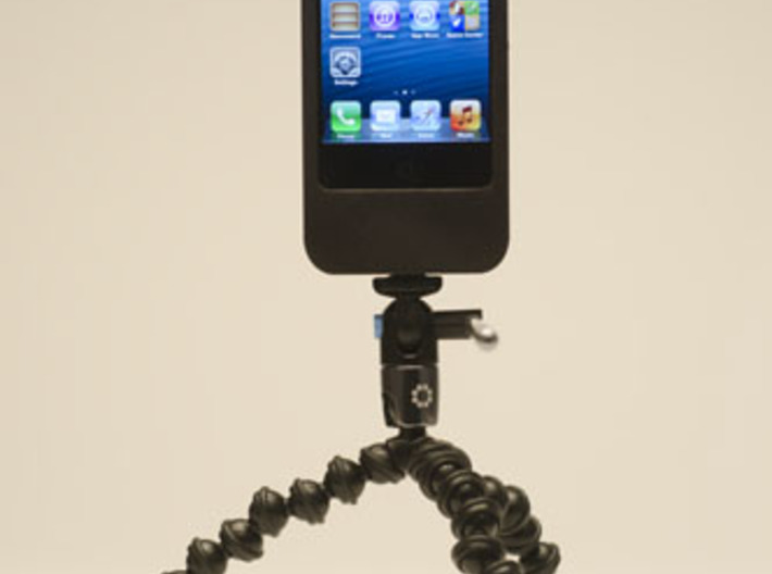 iPhone5 Camera Mount 5000mah Charger with USB Out 3d printed