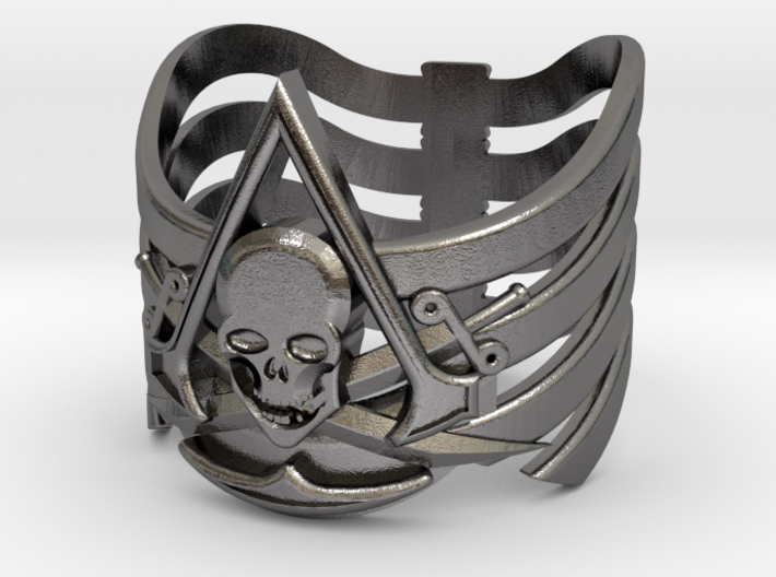AC pirate ring-med.sizes(15mm/22mm) 3d printed