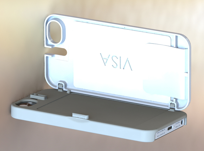 iPhone 5 Credit Card Hinge Case, Plain 3d printed