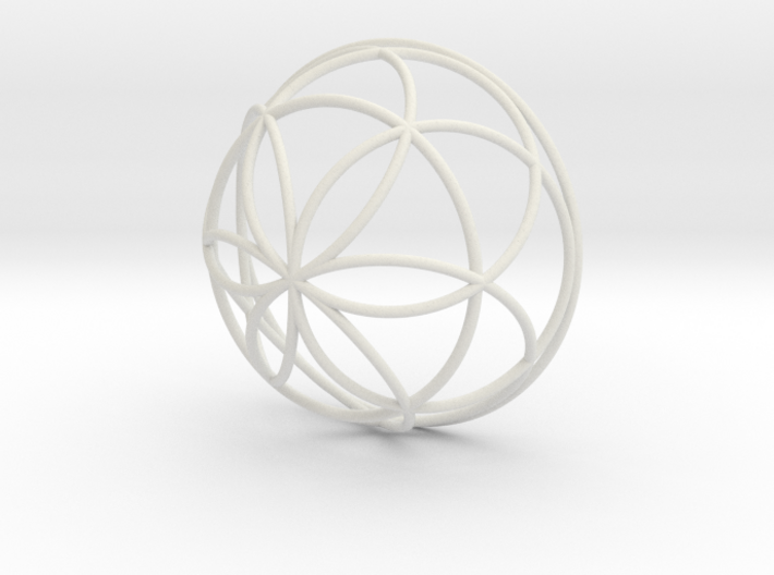 3D 300mm Half Orb of Life (3D Seed of Life) 3d printed