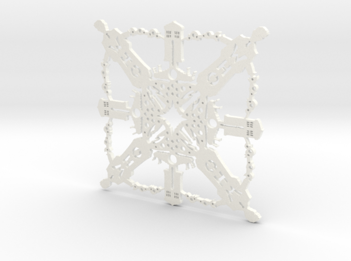 Doctor Who: Tenth Doctor Snowflake 3d printed 