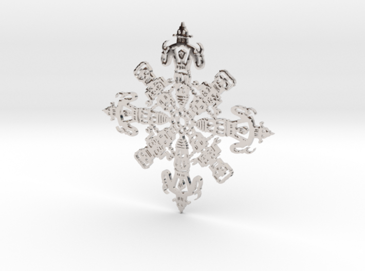 Robot Snowflake 3d printed