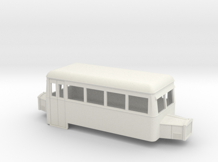 009 cheap &amp; easy double ended railcar with bonnets 3d printed