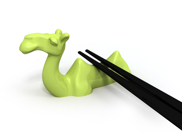 Camel Chopstick Stand 3d printed 