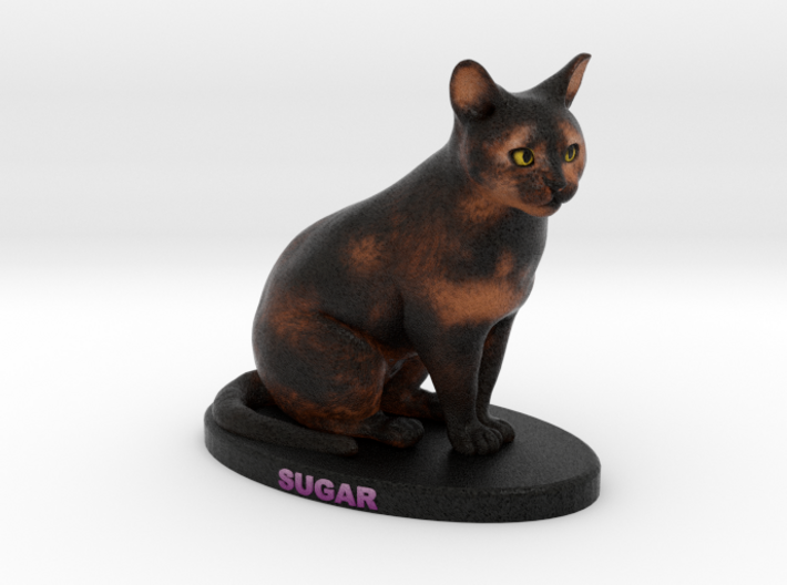 Custom Cat Figurine - Sugar 3d printed