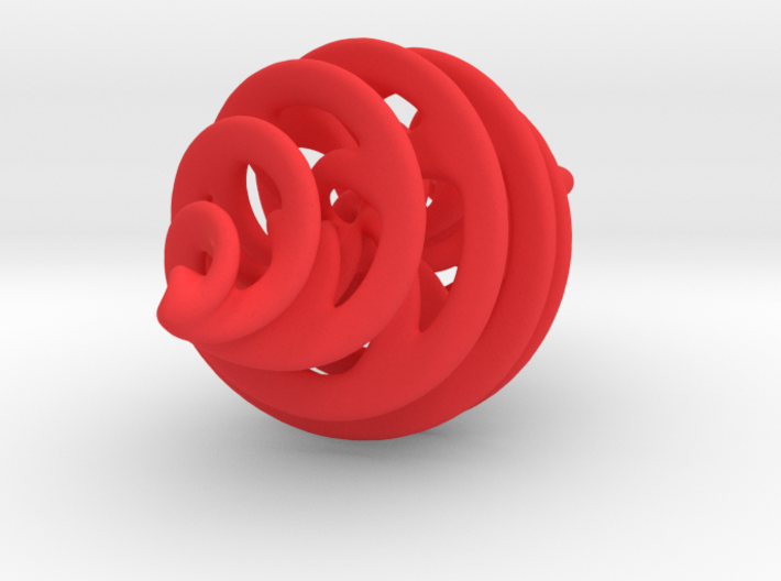 Entanglement Bauble (with loop) 3d printed
