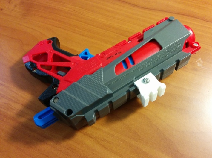 Nerf to Picatinny Adapter (2 Slots) 3d printed