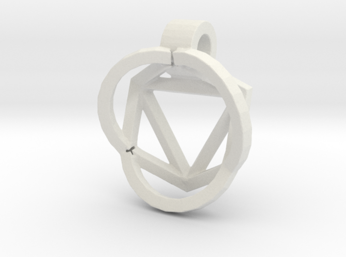 HIDDEN HEARTS PENDANT OPEN 3d printed