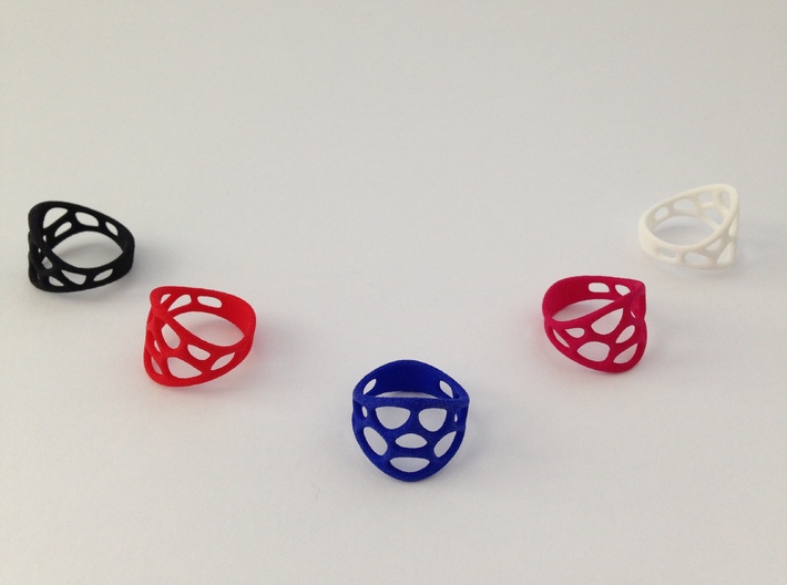 Cell Ring 3d printed Strong & flexible variations