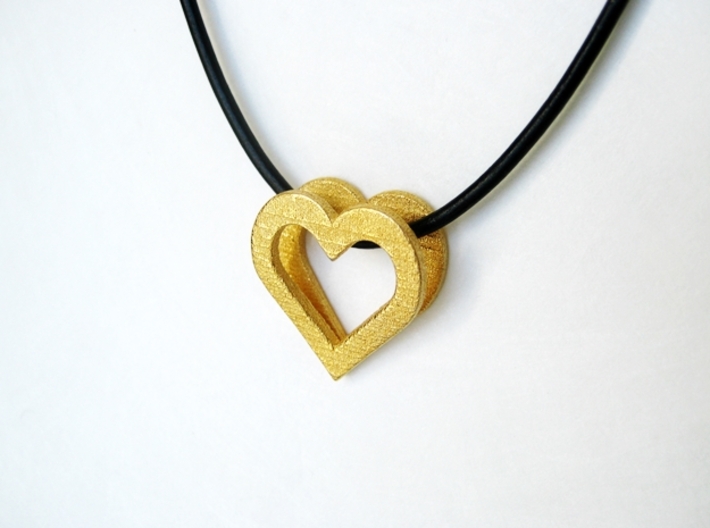 Heart of Gold Pendant  3d printed Understated but always appreciated.