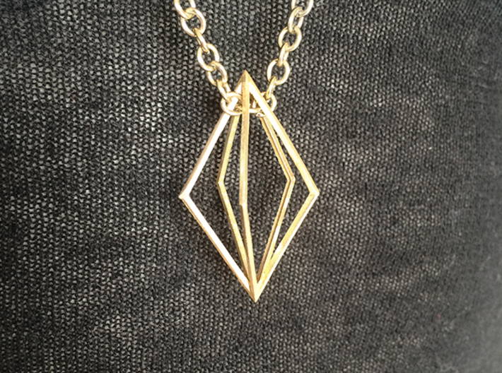 Diamond Pendant mk1 3d printed Diamond pendant