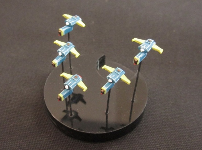 10 Reptilian fighters 3d printed Painted and based