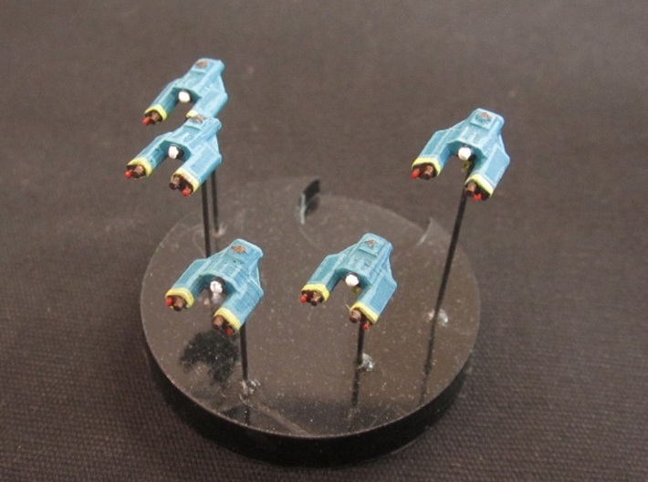 10 Reptilian bombers 3d printed Painted and based