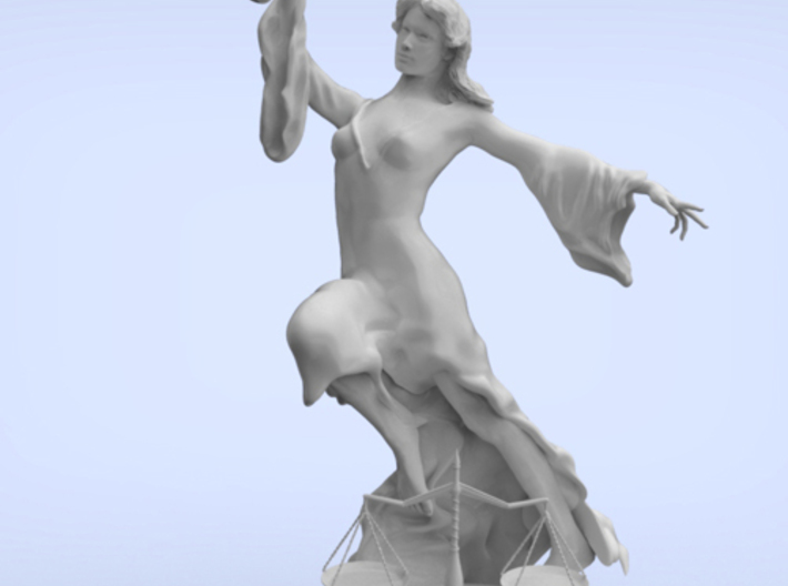 Justice Statue (large) 3d printed
