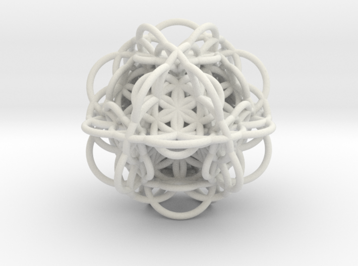 3d Flower of Life with 8 Seeds: Sacred Geometry 3d printed
