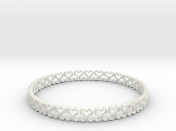Bracelet heart 3d printed