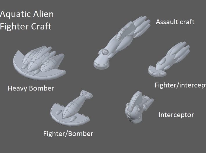 10 Aquatic Fighter/Bombers 3d printed faction preview