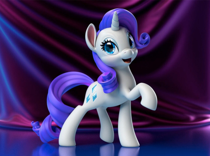 My Little Pony - Rarity (4.5in Tall) 3d printed