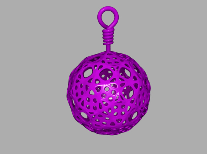 Pendant Subdivided Spher 3d printed