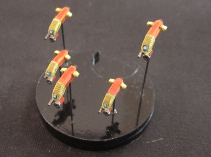10 Tark Fighters 3d printed assembled and painted