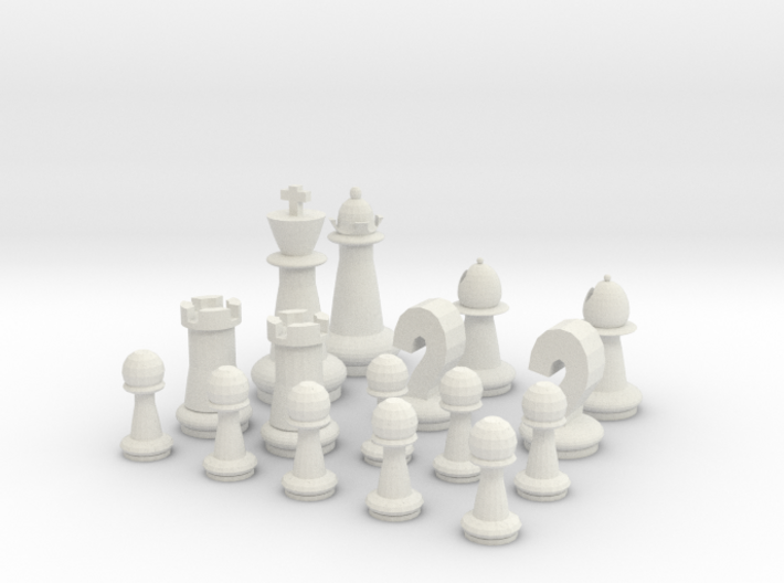 Half Chess Set 3d printed