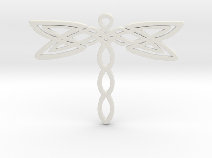 Dragonfly pendant 3d printed