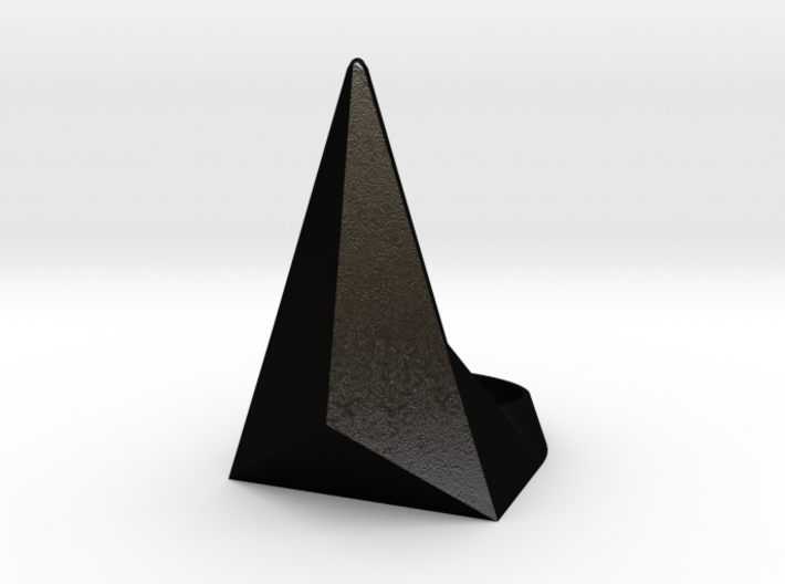 Golden Ratio Triangle Ring: Sz7 3d printed