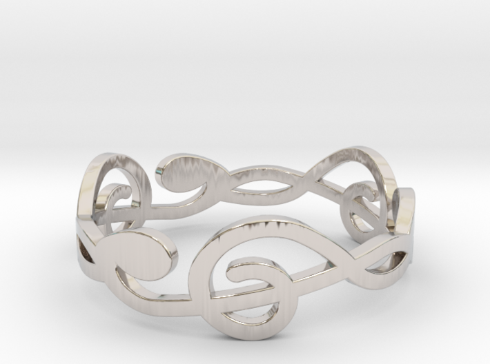 Size 6 G-Clef Ring A 3d printed