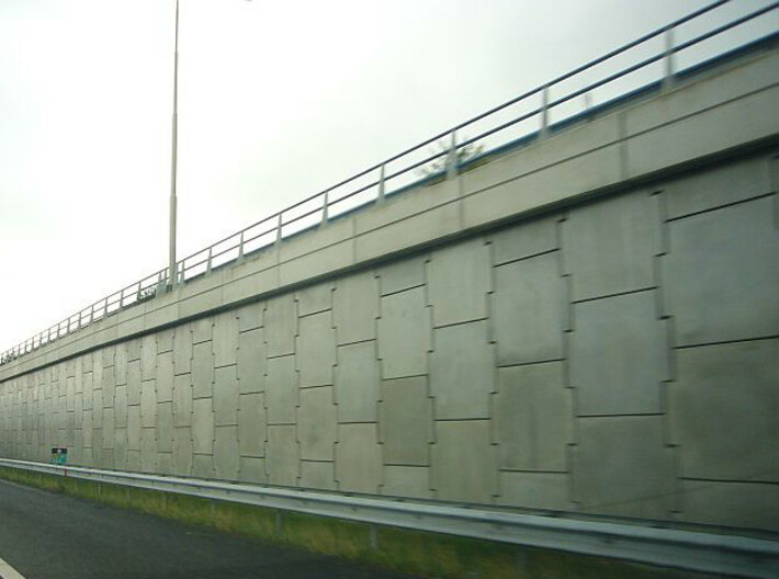N Scale Bridge Abutment "Terre Armee" 3d printed Real world example. Source: wikimedia