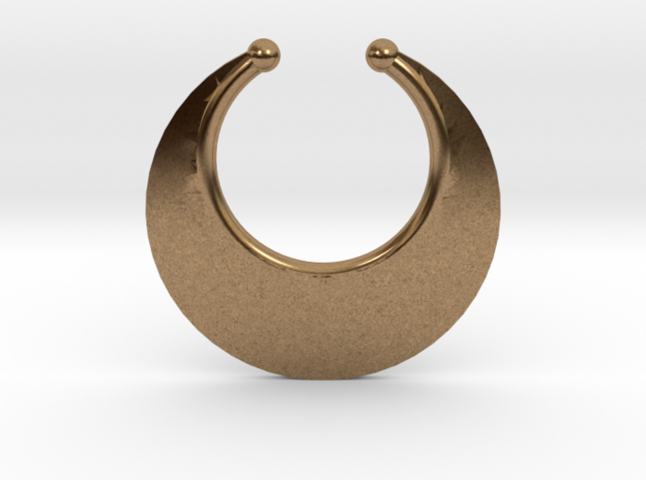Faux Septum Ring - Crescent (medium) 3d printed