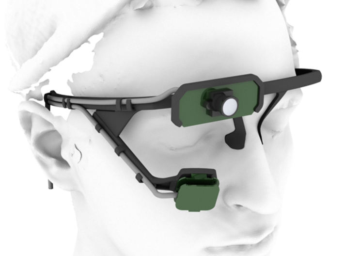 Pupil mobile eye tracking headset 3d printed