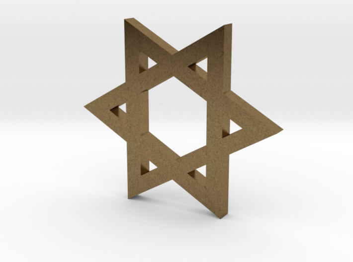 Star of David 3d printed