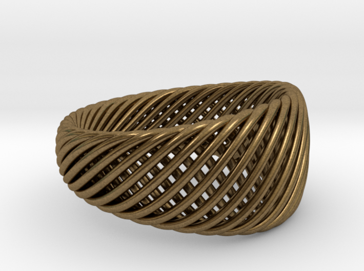 Twisted Ring - Size 7 3d printed