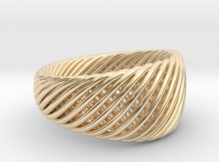 Twisted Ring - Size 5 3d printed