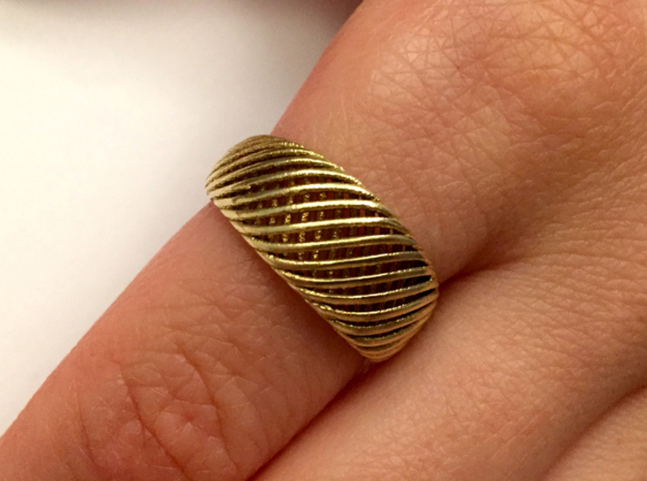 Twisted Ring - Size 9 3d printed 