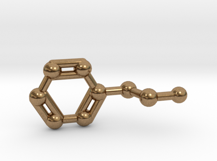 Phenethylamine Molecule Keychain Pendant 3d printed