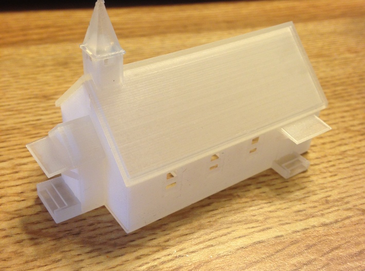 Small Country Church 3d printed Country Church Z scale