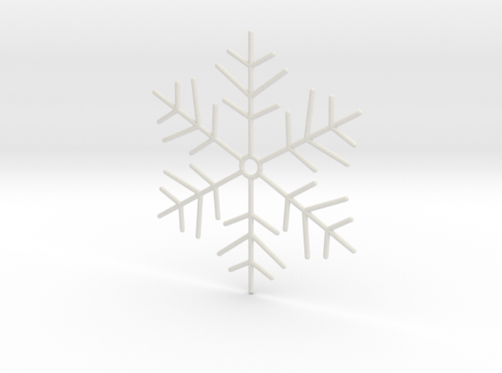 Snowflake Pendant 4 3d printed