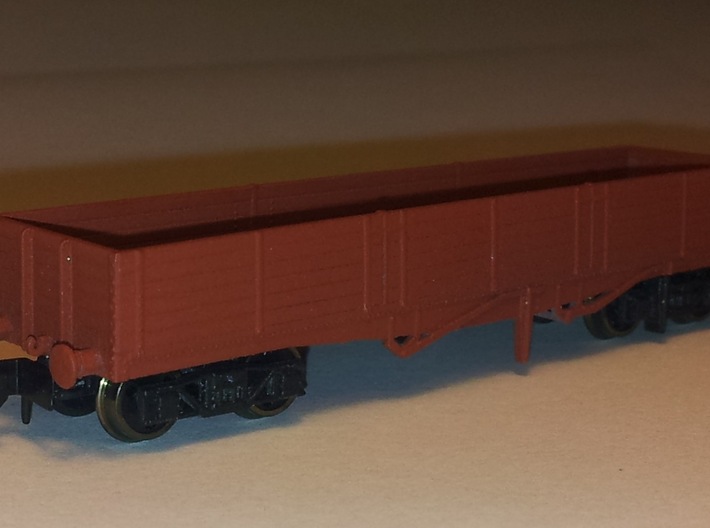 LNER Brick Wagon Kit 3d printed Fitted with Farish wagon wheels and couplings