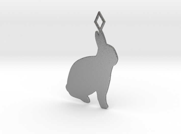 Rabbit pendant 3d printed
