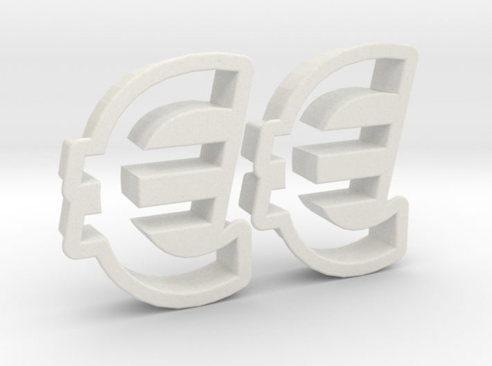 Cookie cutter (2 p.) - Euro Symbol 3d printed 