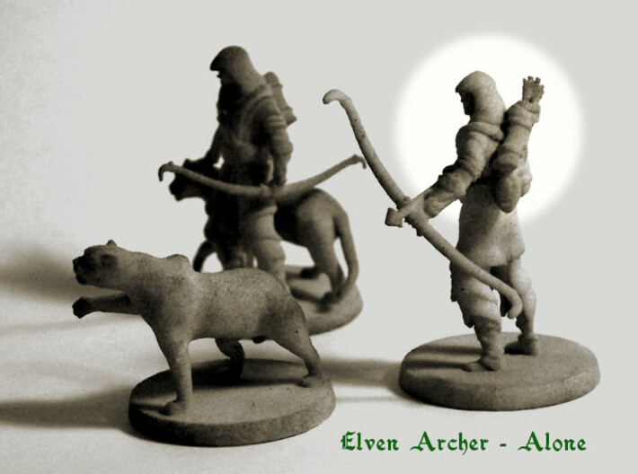 Elven Archer (alone) 3d printed