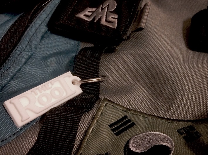 The Root - Bag Tag with Address on Back 3d printed