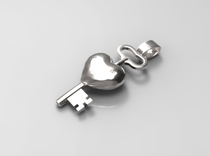 The key to a heart, 002 3d printed 