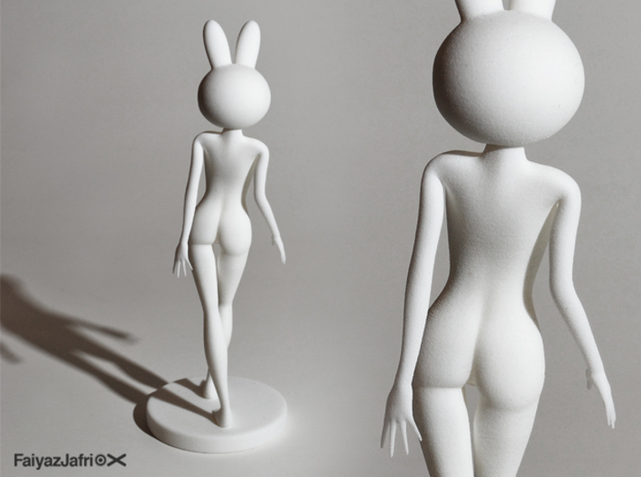 Real Horrorshow Miffy Dancing Girl 3d printed Back view