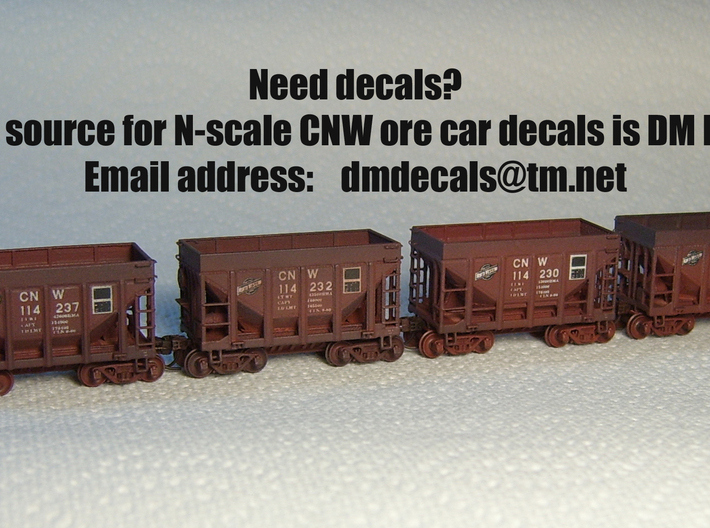 CNW Ore Car Six Pack, N Scale 3d printed 
