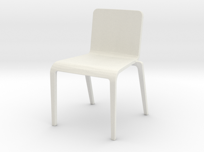 Plastic Stacking Chair 1:12 scale 3d printed 