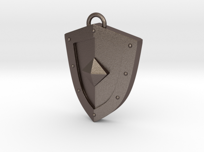 Simplistic Shield Pendant 3d printed