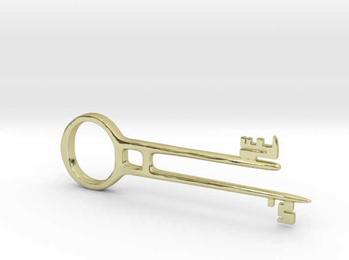 Davy Jones Key Pendant 3d printed