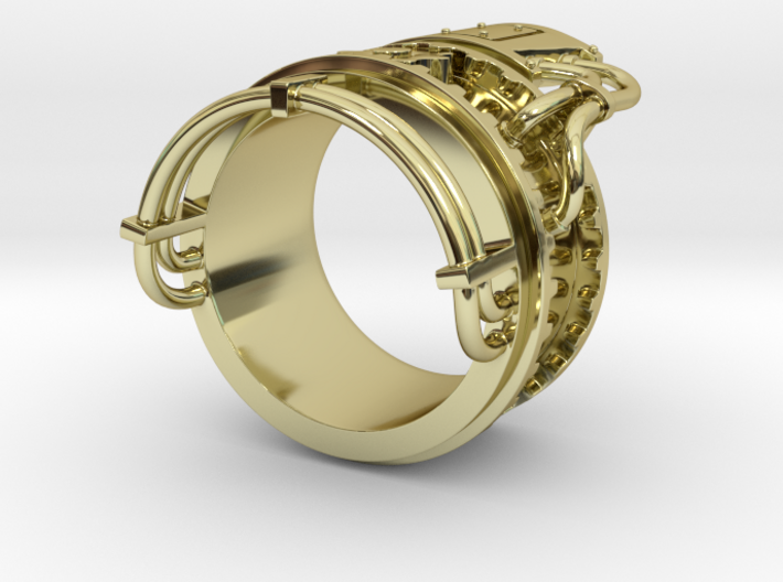 Steampower ring v2 3d printed